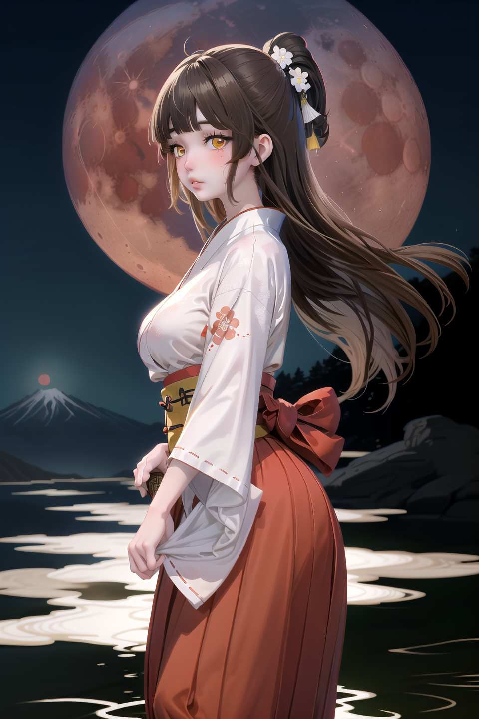 01586-279160394-from_above,1990s _(style_),1980s _(style_),blood moon,miyu yamano,1girl,bangs,blunt bangs,brown hair,floating hair,hakama,hakama.png